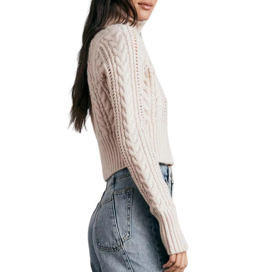 Rag & Bone - ELIZABETH WOOL CABLE TURTLENECK SWEATER