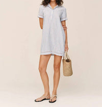 Bella Dahl - Stripe Short Sleeve Pullover Shirt Dress