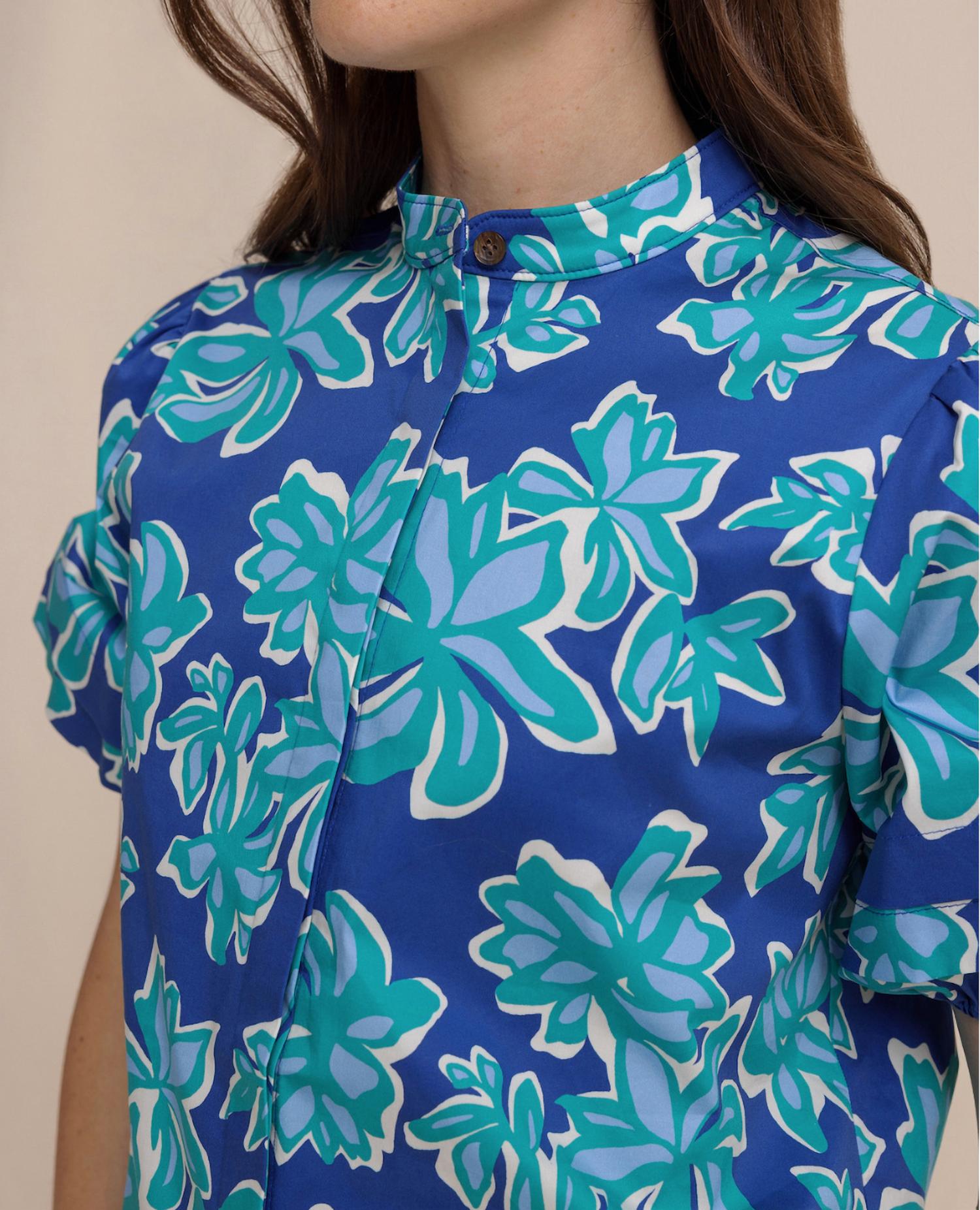 Southern Tide - Floral Payge Poplin Top