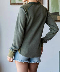 Oli & Hali - Rustic Rib Henley Top