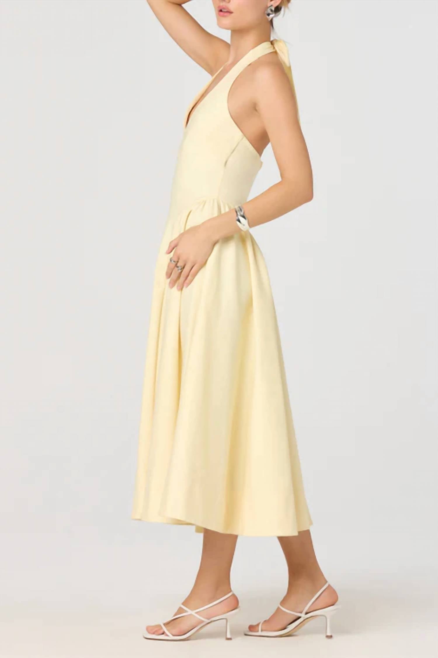 Astr - Meanna Halter Midi Dress