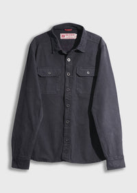 Iron & Resin Men's Journeyman Flex Shirt in charcoal - men's shirt