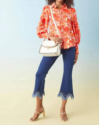 Coco + Carmen - Button-down Printed Blouse