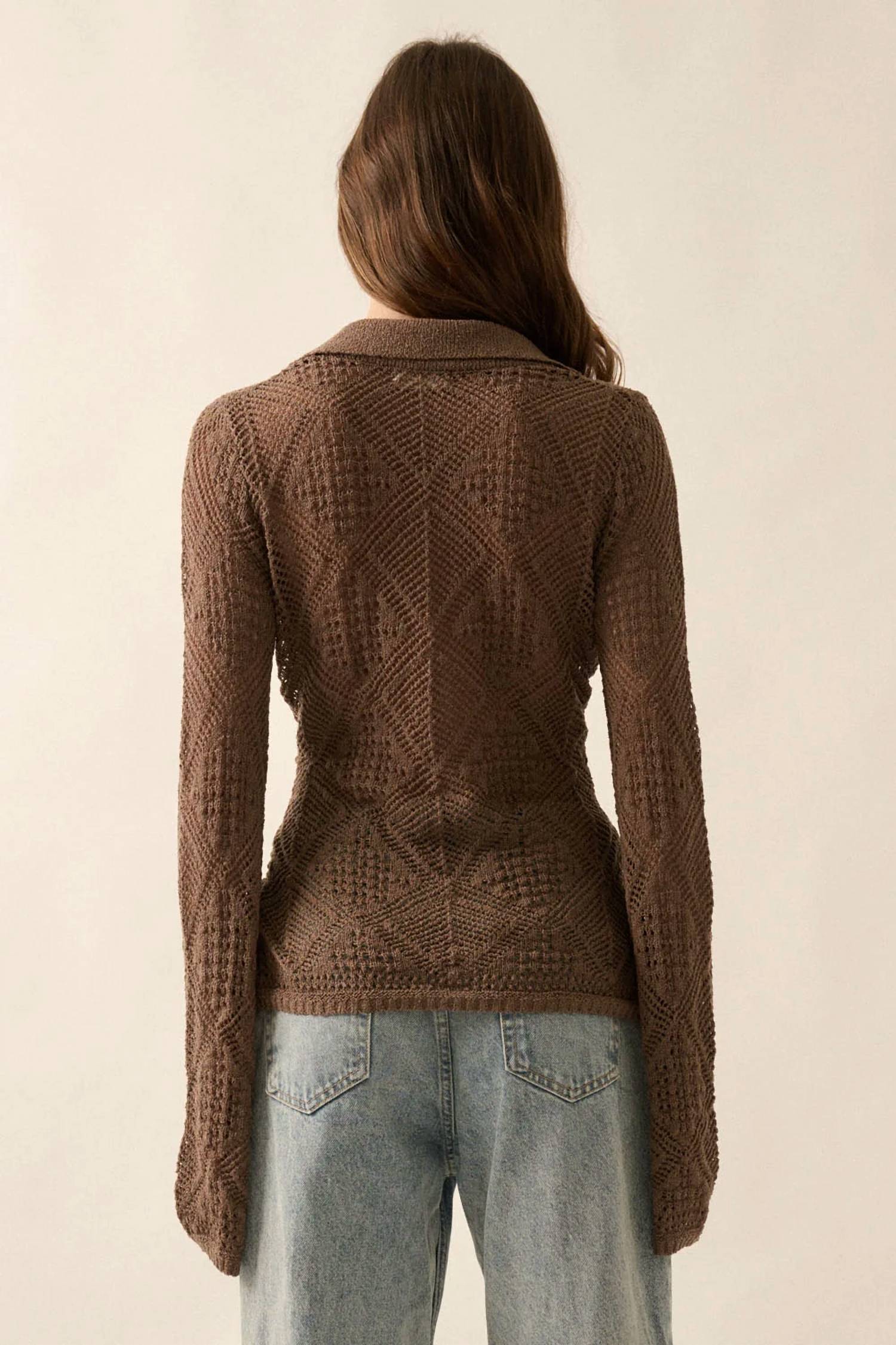 Promesa - Button Up Knit Top