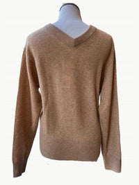 White + Warren - Cashmere Wide V-neck Long Sleeve Top