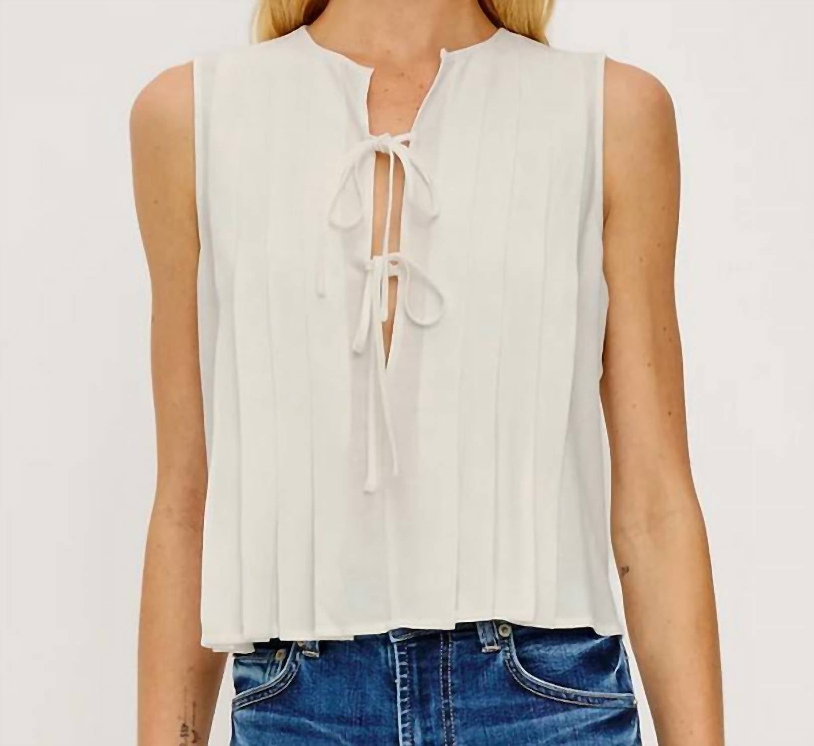 Rails - Aja Pleated Sleeveless Top