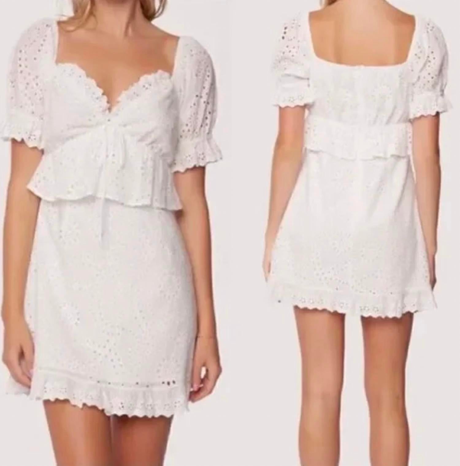 Lost + Wander - Petals of the sky mini dress