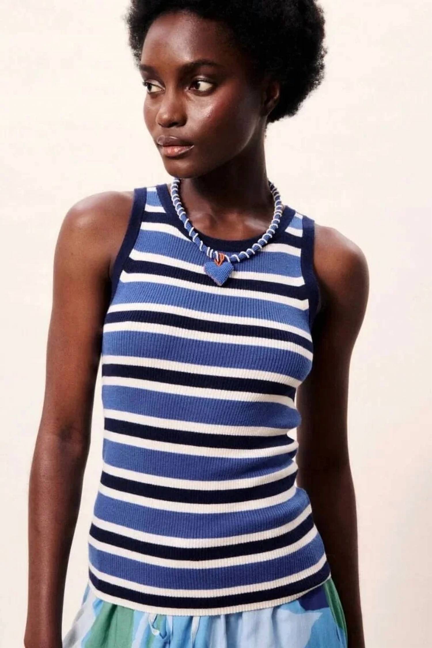 Frnch - Women's Ceruleen Knit Tank Top