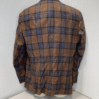 Patrick James Men’s Plaid Wool Blend Sport Coat in brown - men's jacket - alternate view
