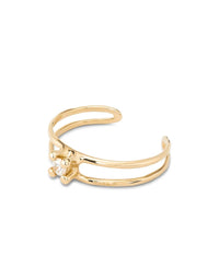 Unode50 - Women's Rigid Semi-open Bracelet With Central Crystal