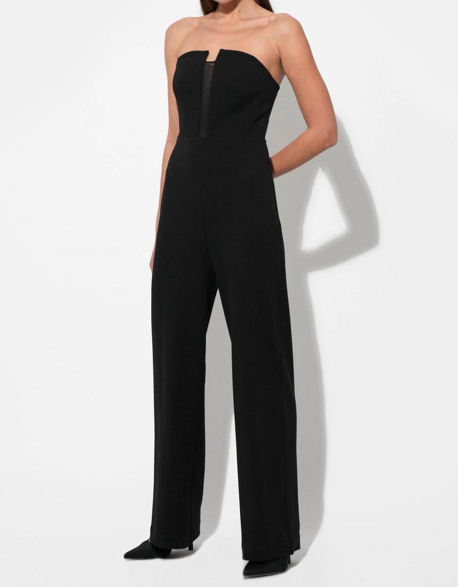 Adelyn Rae - Donna Stretch Crepe Jumpsuit