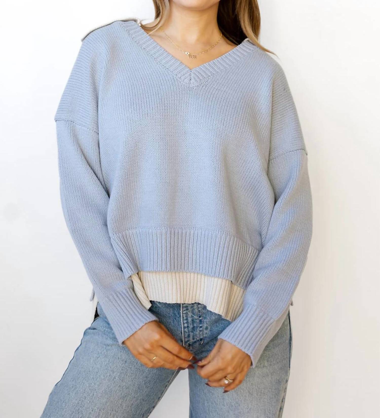 Miou Muse - Valencia Color Combo Sweater
