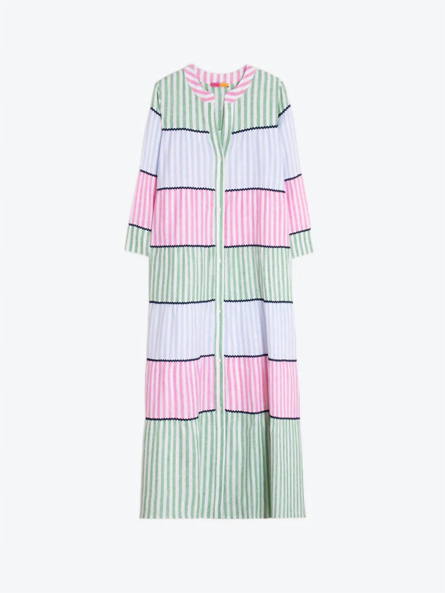 Vilagallo - Multicolored Striped Long Dress