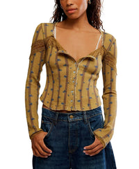 Free People - Lets Party Cardi Top