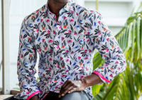 Eight X - Pop of Pink Button Down Shirt