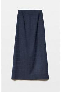 Acaria Studio Stardust Midi Skirt in navy - women's skirt - detail view
