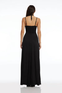 DRESS THE POPULATION Mia Maxi Dress in black - women's dress - alternate view