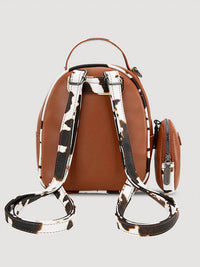 Wrangler - Mini backpack with cow print trim
