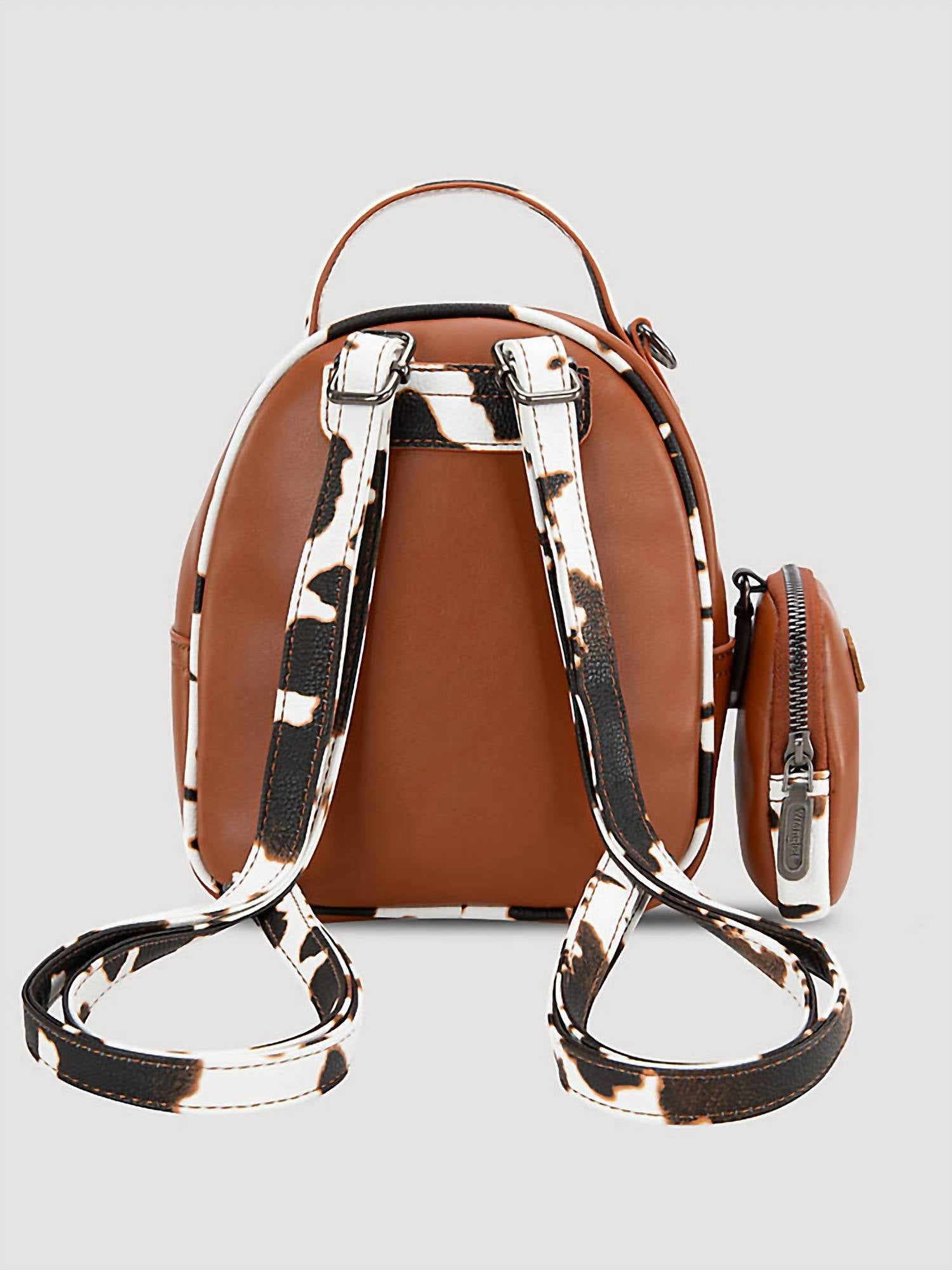 Wrangler - Mini backpack with cow print trim