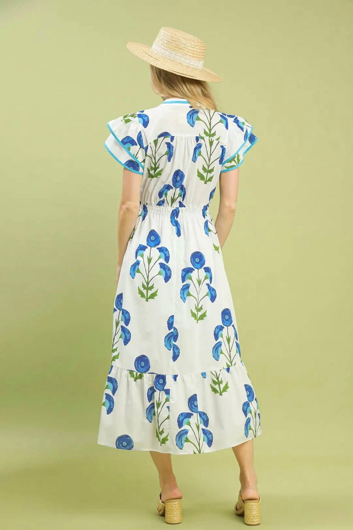 Umgee - Meadow Print Midi Dress