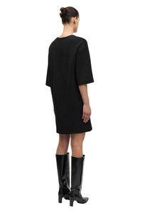 SAMSOE Salula Mini Dress in black - women's dress - detail view
