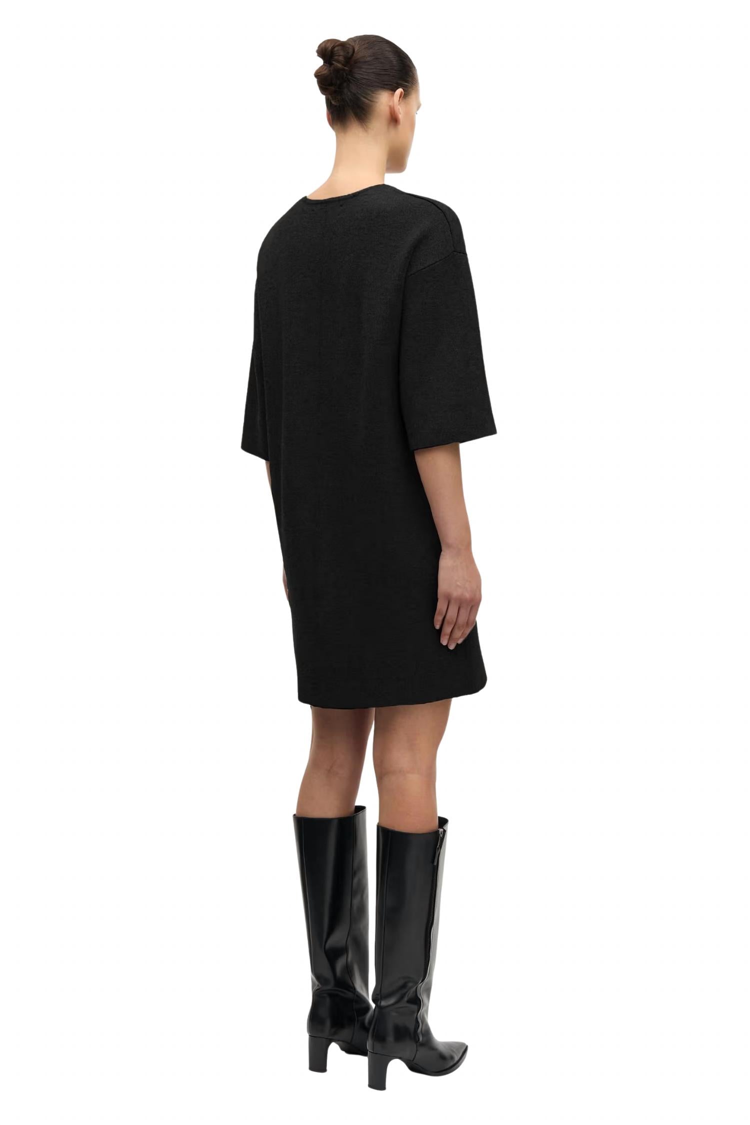 SAMSOE Salula Mini Dress in black - women's dress - detail view