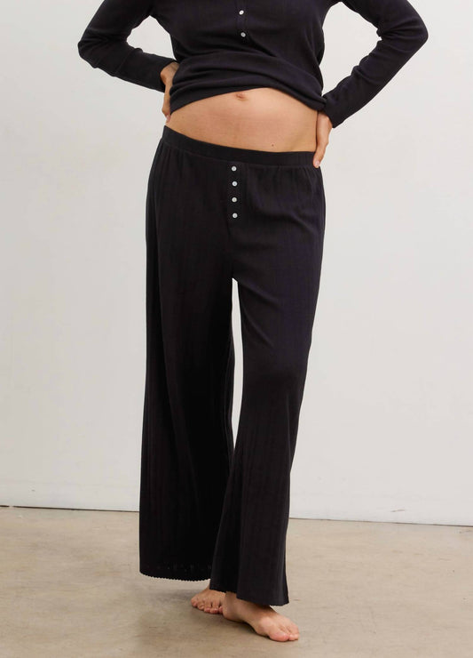 Hatch - Pointelle Wide Leg Pant