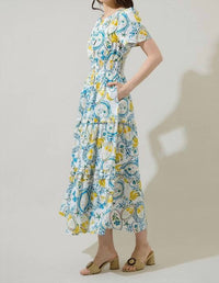 Sugarlips - Havana Banana Poplin Maxi Dress