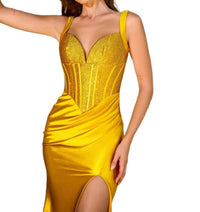 Portia&Scarlett - V-NECKLINE FLOOR-LENGTH DRESS