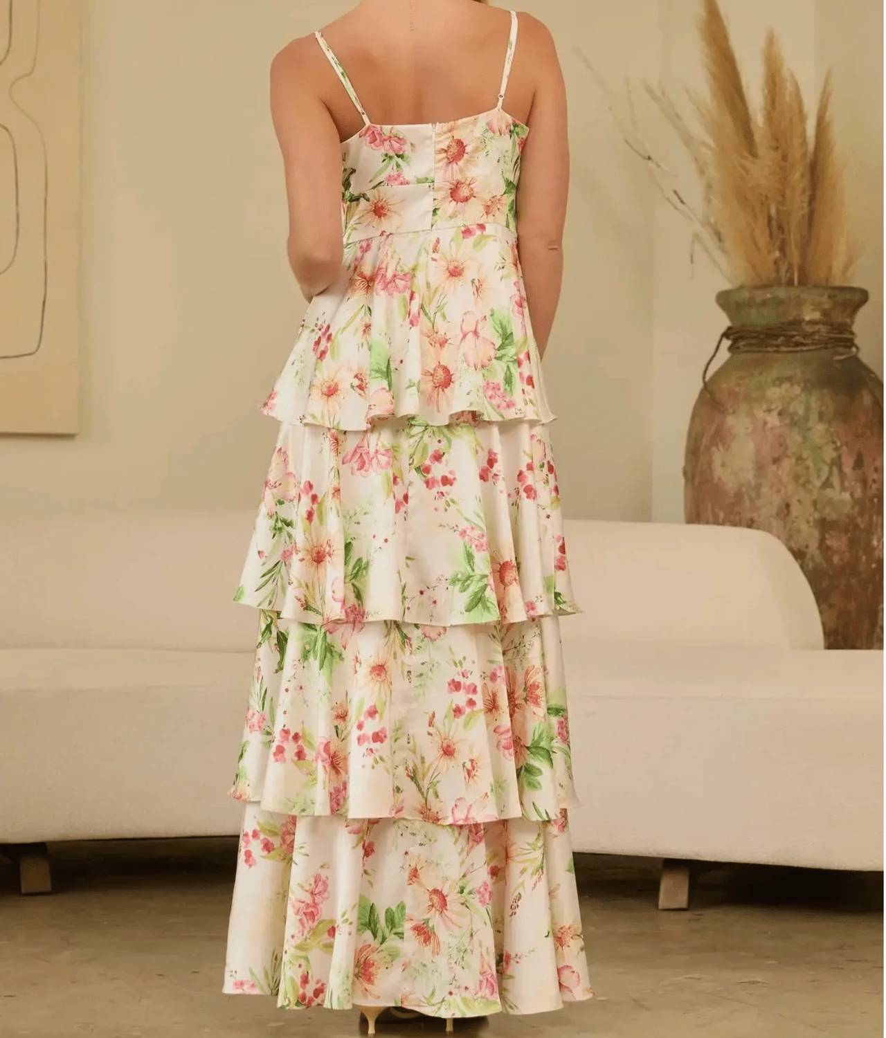 Skies Are Blue - Wildflower Romance Maxi Dress