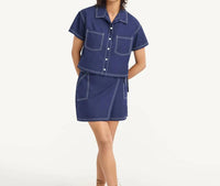 Vitamin A - Ashley Cropped Shirt