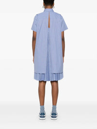 Sacai - Cotton Poplin Stripe Dress