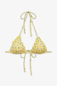 Frankies Bikinis - Tidal Floral Triangle Bikini Top
