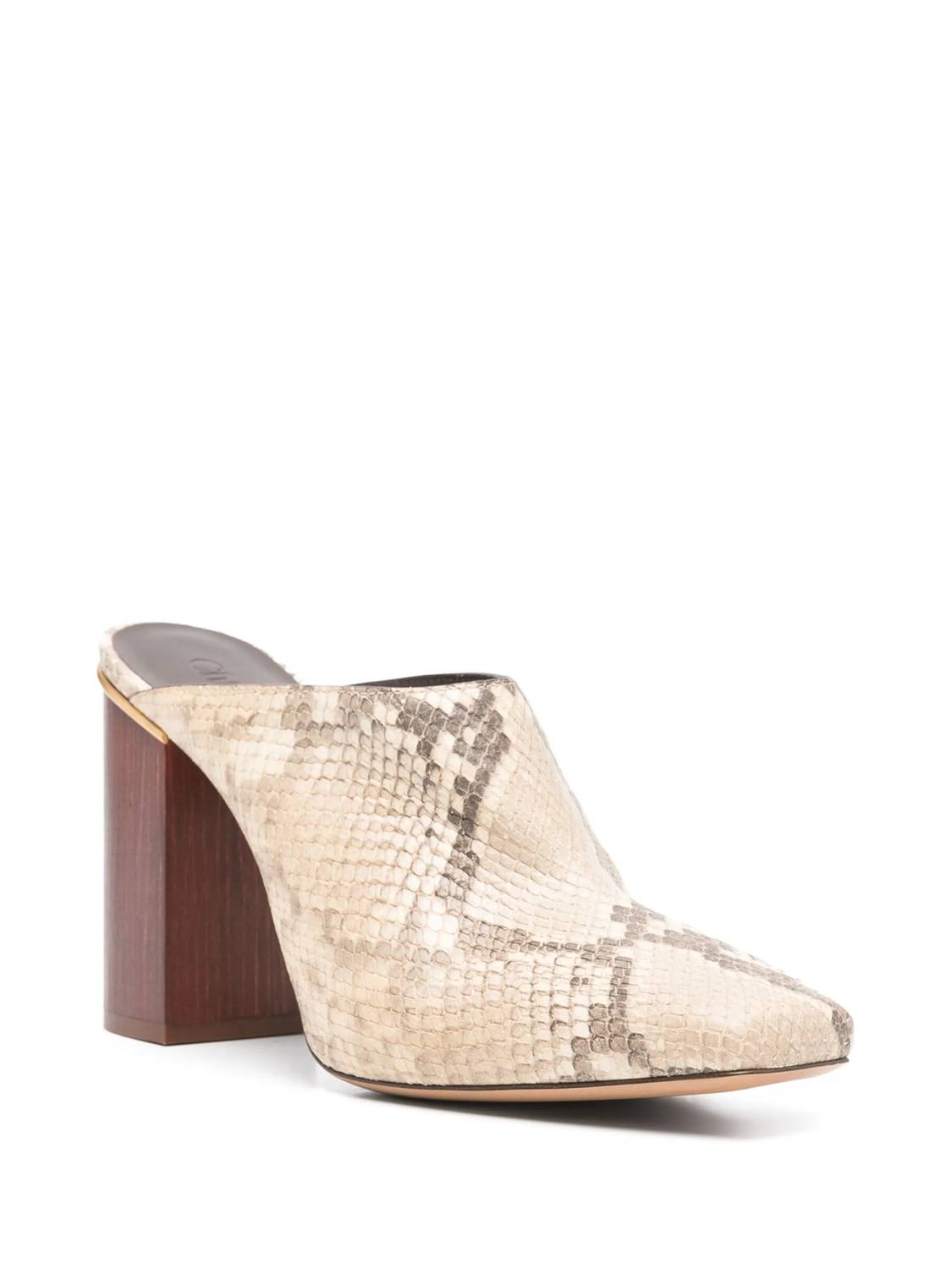 Chloe - Women's Ambre Leather Mules