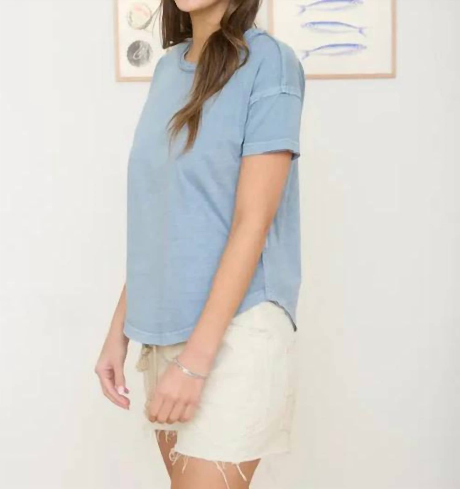 J.O.A. - Washed Exposed Seam Tee