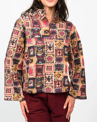 Ivy Jane - Zip Front Terry Popover Top