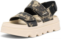 SOREL Women's Kinetic Sunchase Ankle Strap Sandal in black chalk - women's sandal - detail view