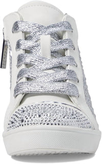 Nina Women's Cossette Sneakers in white microsuede - women's sneaker - view 6