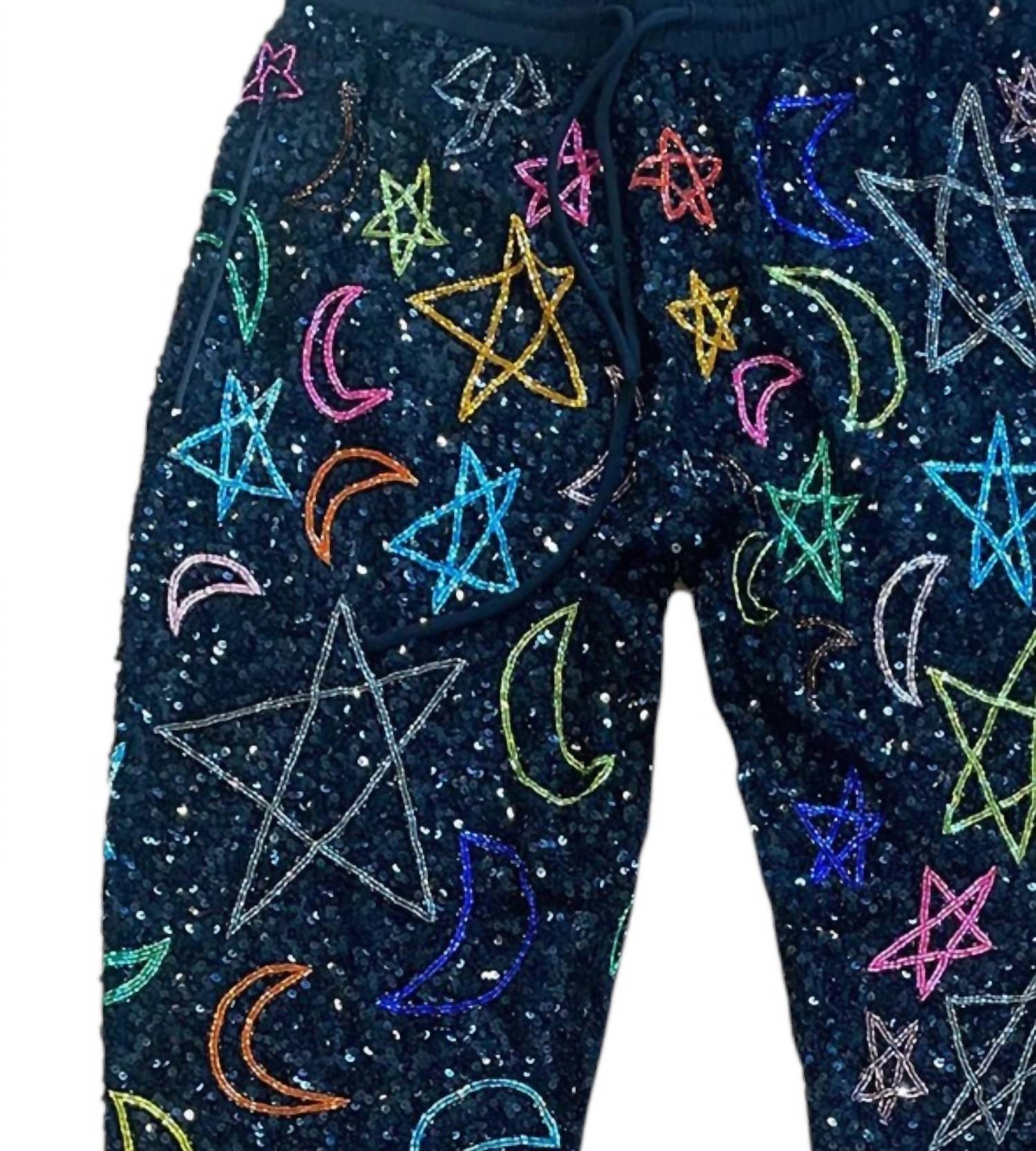 Ashish - Women's Sparkling Sequins Magic Trouser