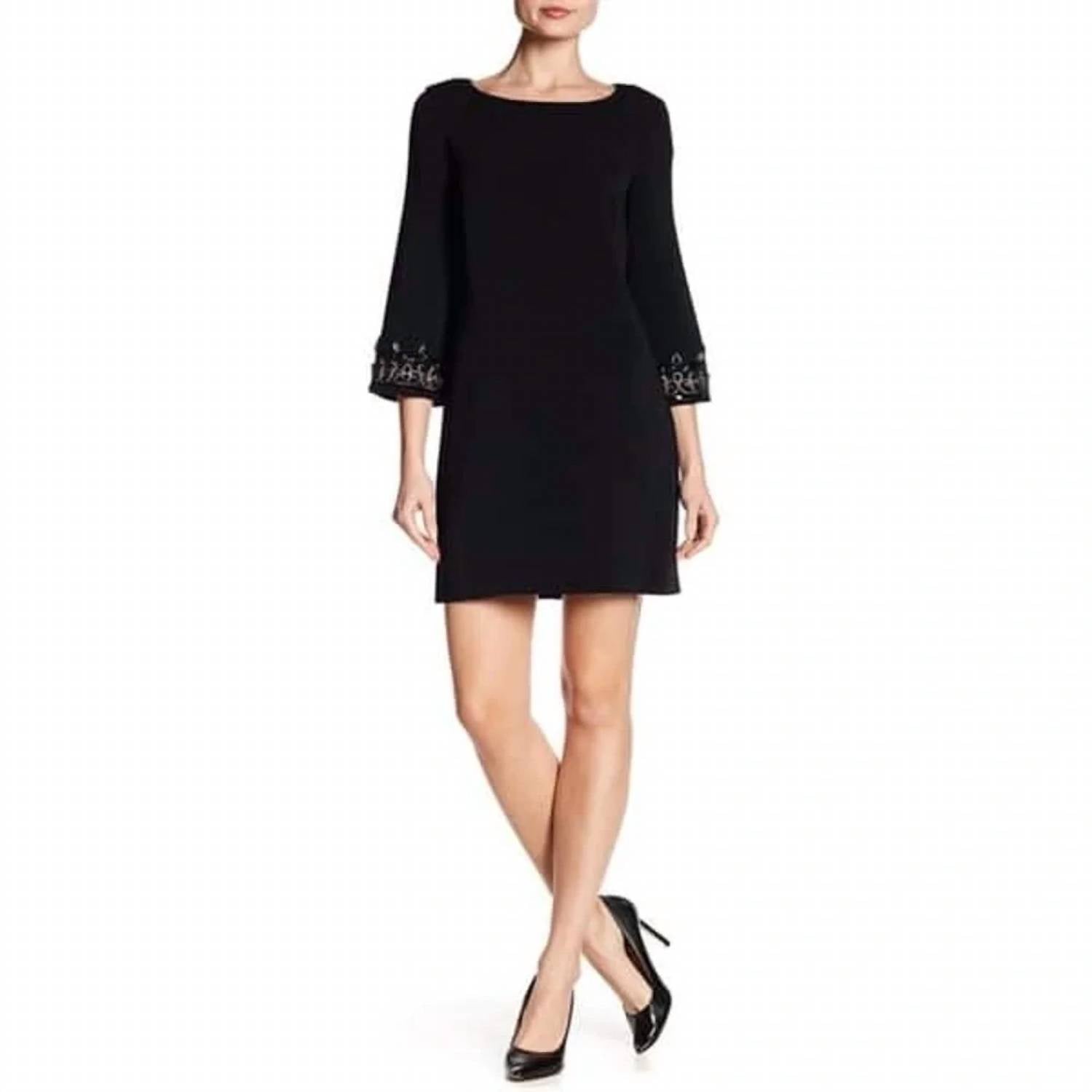 Laundry By Shelli Segal - Embellished Sleeve Mini Dress
