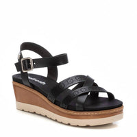 REFRESH Women's Sleek Wedges in black - women's shoe
