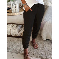 Sweetkama Casual Jogger Pants in black - women's pants - detail view