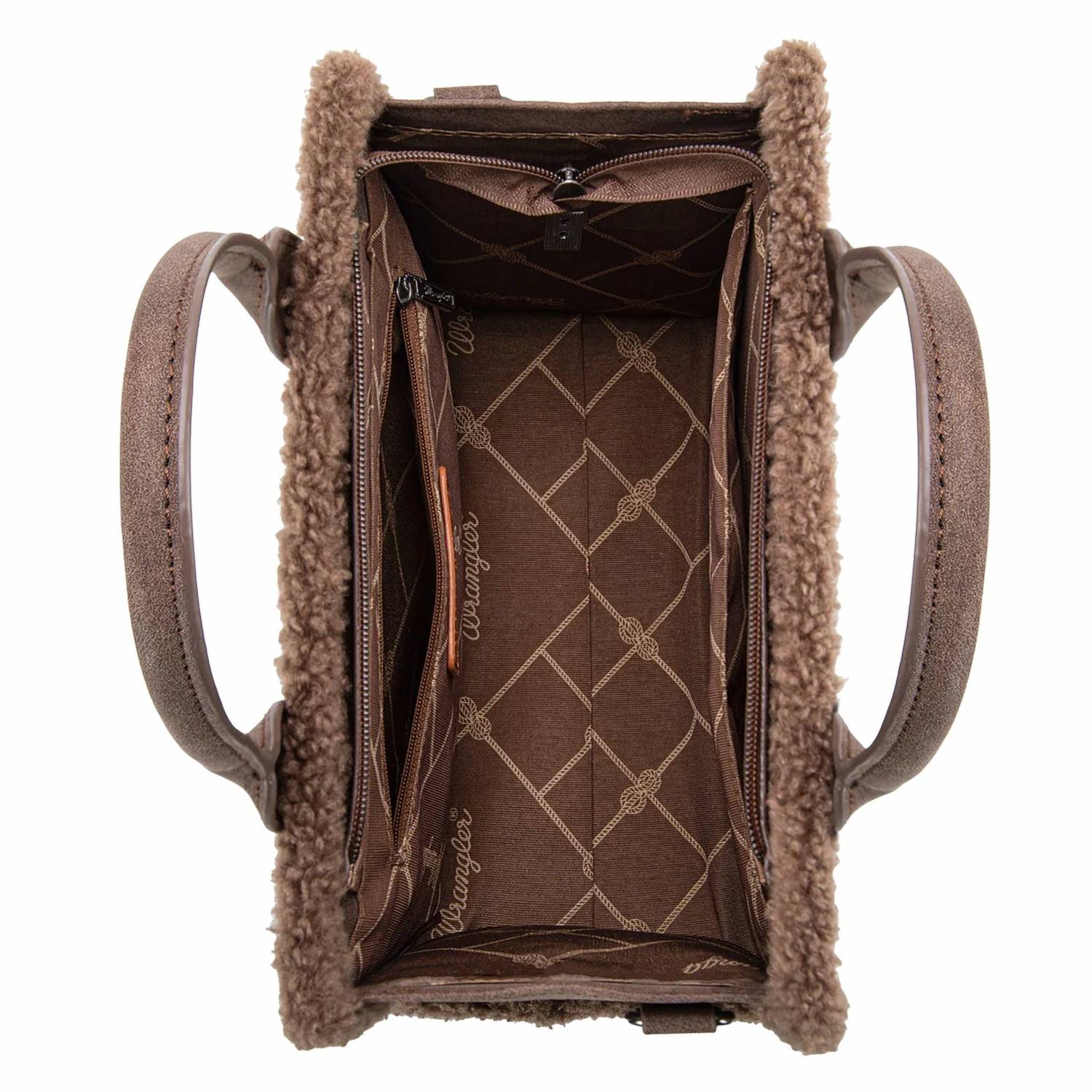 Wrangler - Women's Sherpa Southwestern Canvas Tote Crossbody Bag