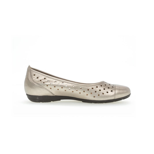 Elegant Perforated Ballet Flats