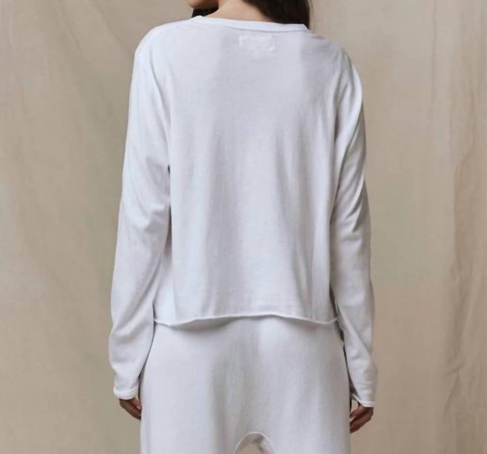 The Great. - Long Sleeve Crop Tee