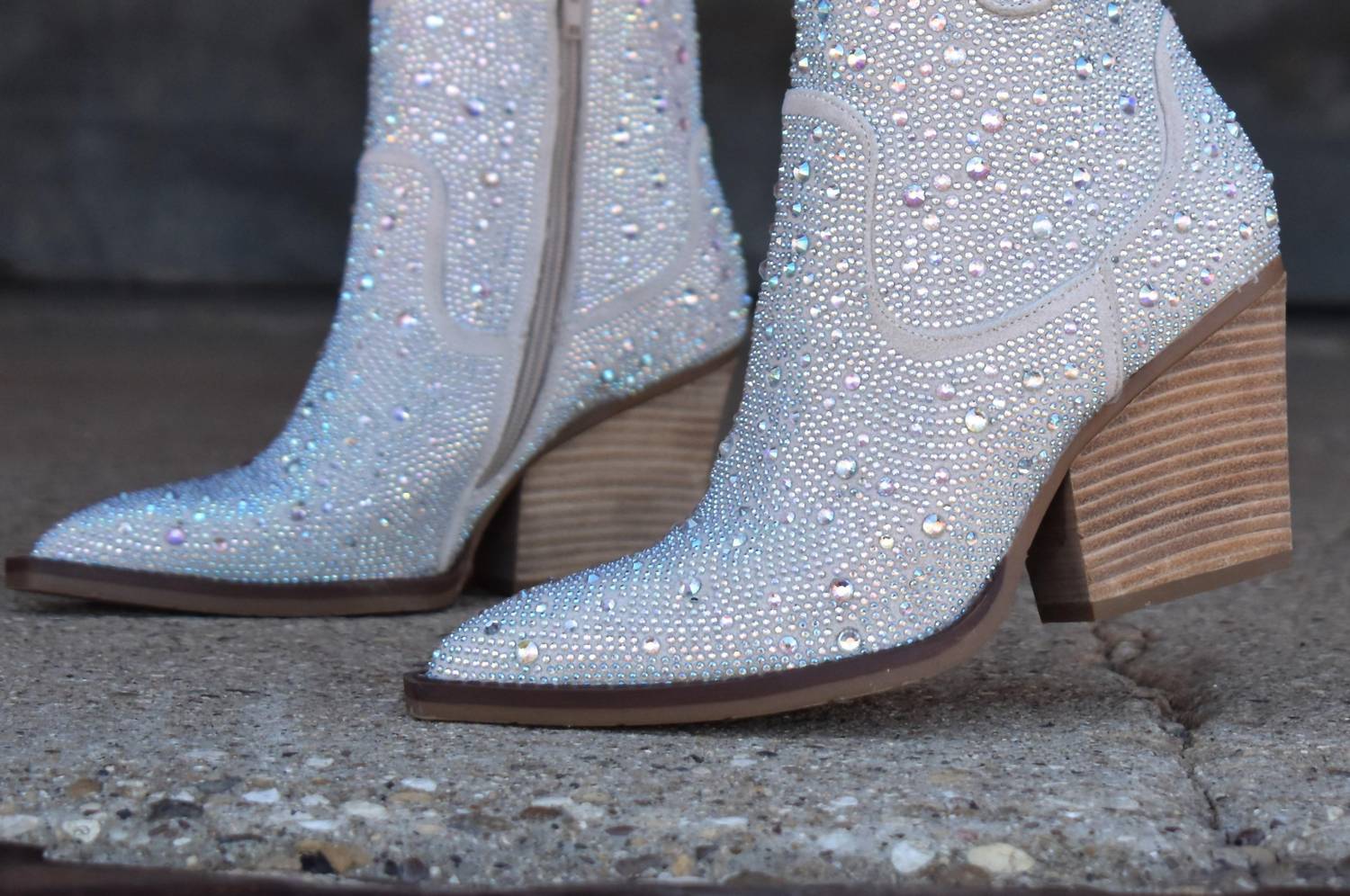 Very G - Kady Rhinestone Booties