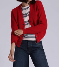Minnie Rose - Shaker Crop Cardigan