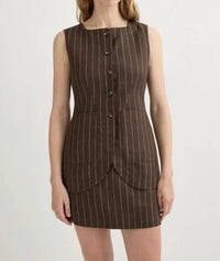 Posse - Emma Vest With Mottled Buttons