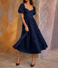 August Sky - Jacquard Midi Dress