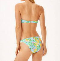 Lilly Pulitzer Jessa Bandeau Swim Top in bluette make lemonade - women's swimwear - alternate view
